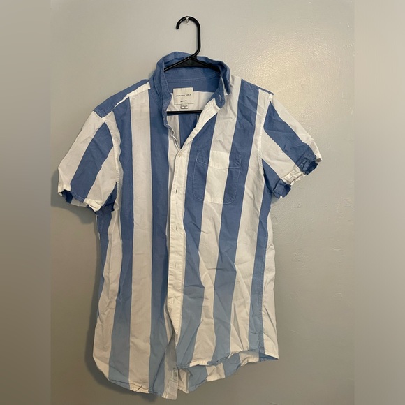 Blue striped button down - Picture 1 of 2